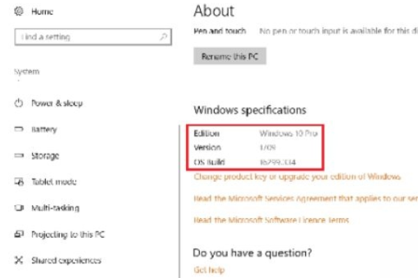 Win10版本号如何查看?查看Win10系统版本号的方法