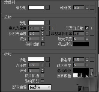 vRay磨砂、有色、全透明玻璃怎么设置?vRay玻璃材质参数详解(8)