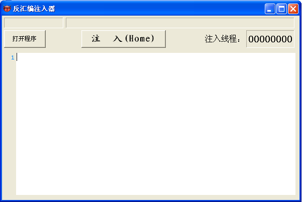 反汇编注入器软件截图